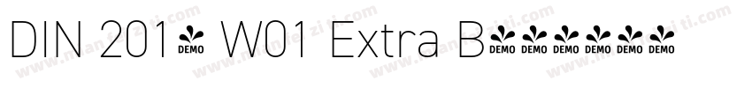 DIN 2014 W01 Extra B字体转换